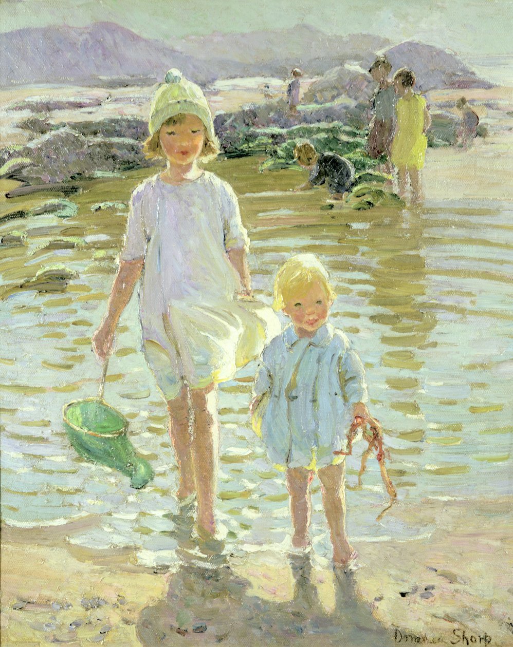 Les enfants au bord de la mer - Dorothea Sharp