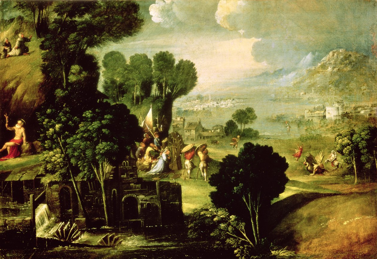 Paysage avec des saints - Dosso Dossi