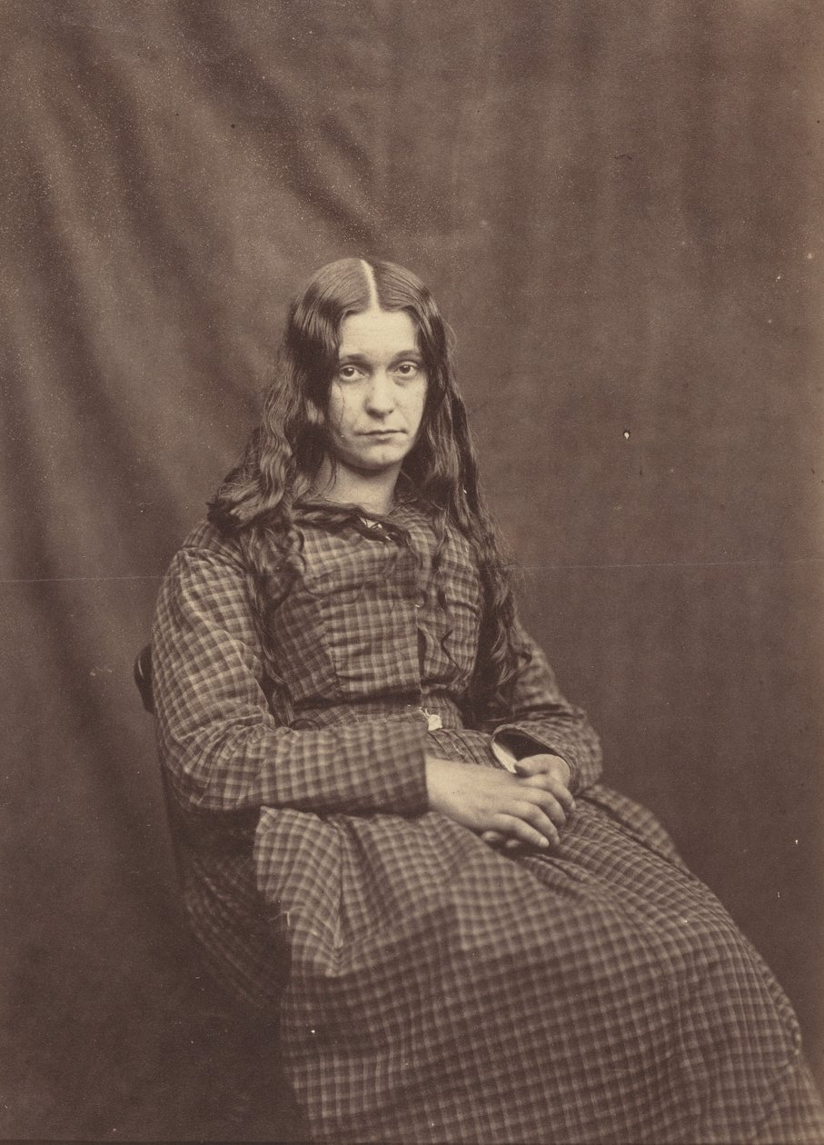 Femme, Asile du comté de Surrey, vers 1855 - Dr Hugh Welch Diamond