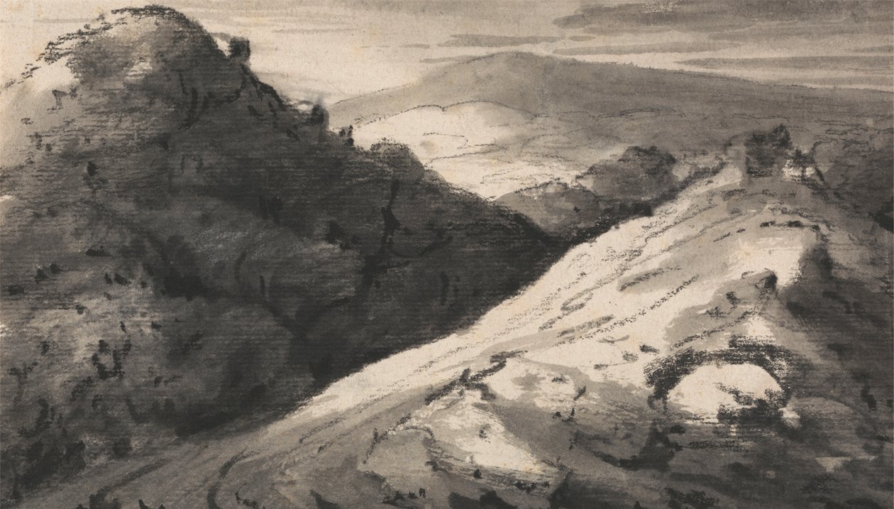 Composition : Paysage vallonné - Dr. Thomas Monro