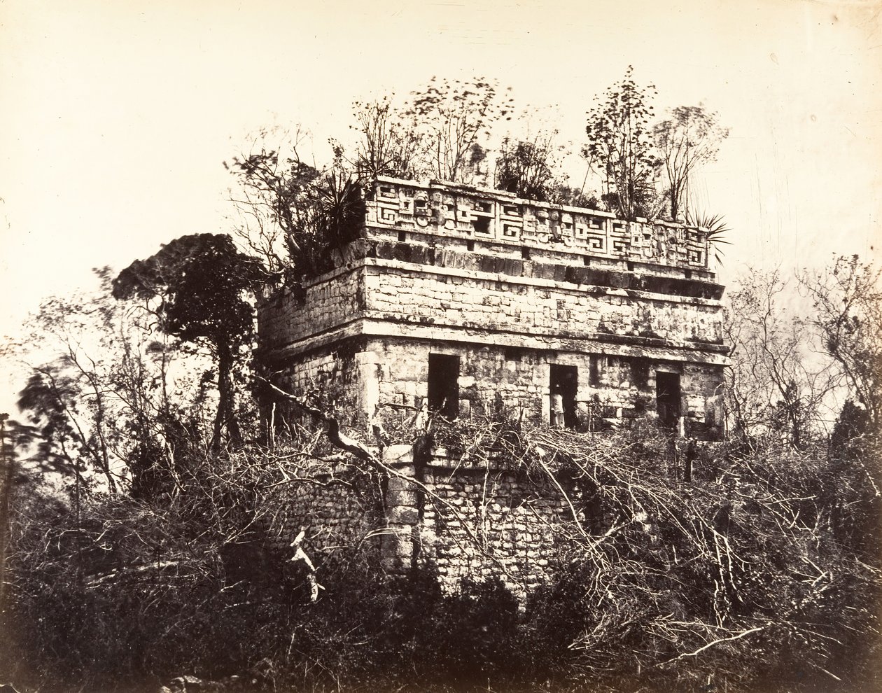 La Prison, à Chichen-Itza, 1857-89 - Désiré Charnay