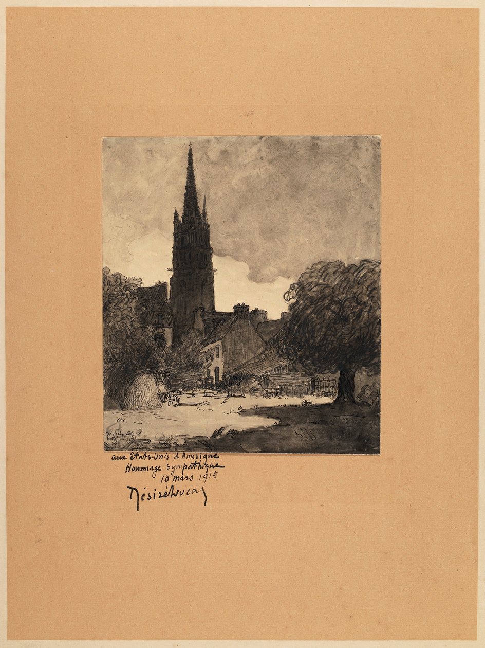 Scène de village - Désiré Lucas