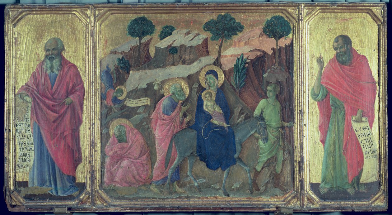 Maesta : Fuite en Égypte, 1308-11 - Duccio di Buoninsegna