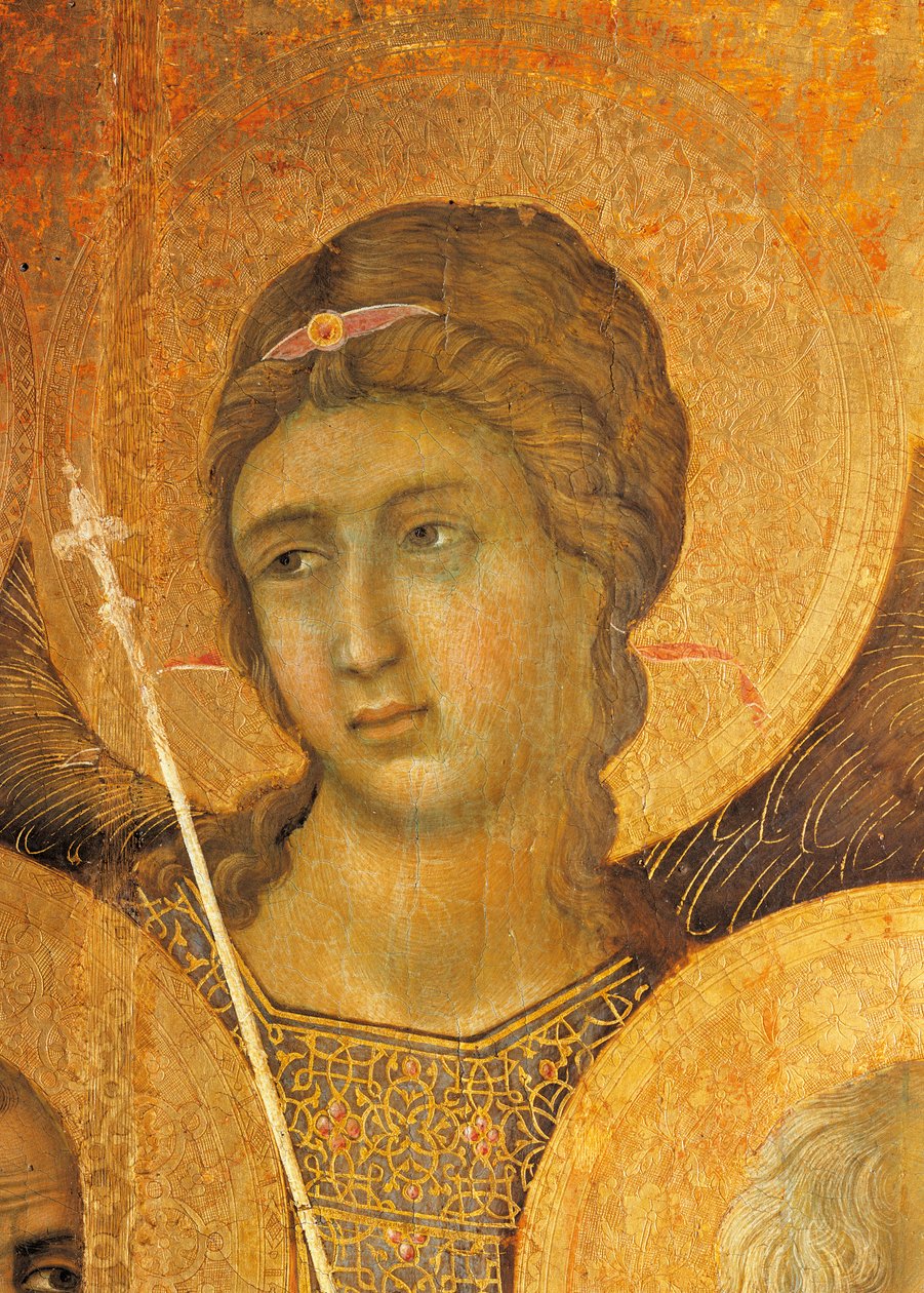 Maestà du Retable de Duccio dans la Cathédrale de Sienne (détail) - Duccio di Buoninsegna