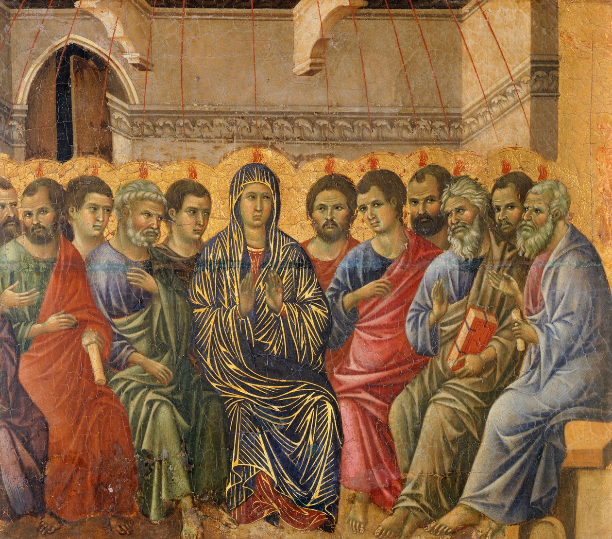 Pentecôte (détail) - Duccio di Buoninsegna