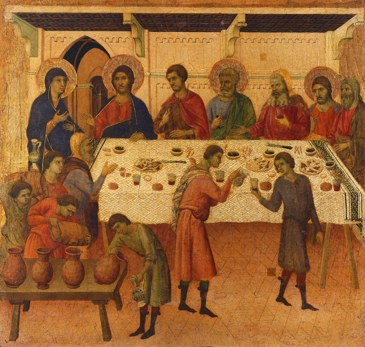 Les Noces de Cana (détail) - Duccio di Buoninsegna