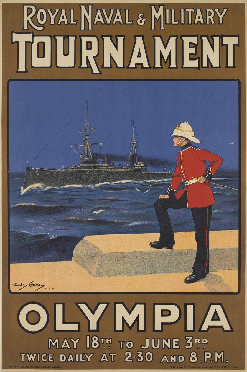 Affiche pour le tournoi naval et militaire royal, 1910 - Dudley Hardy