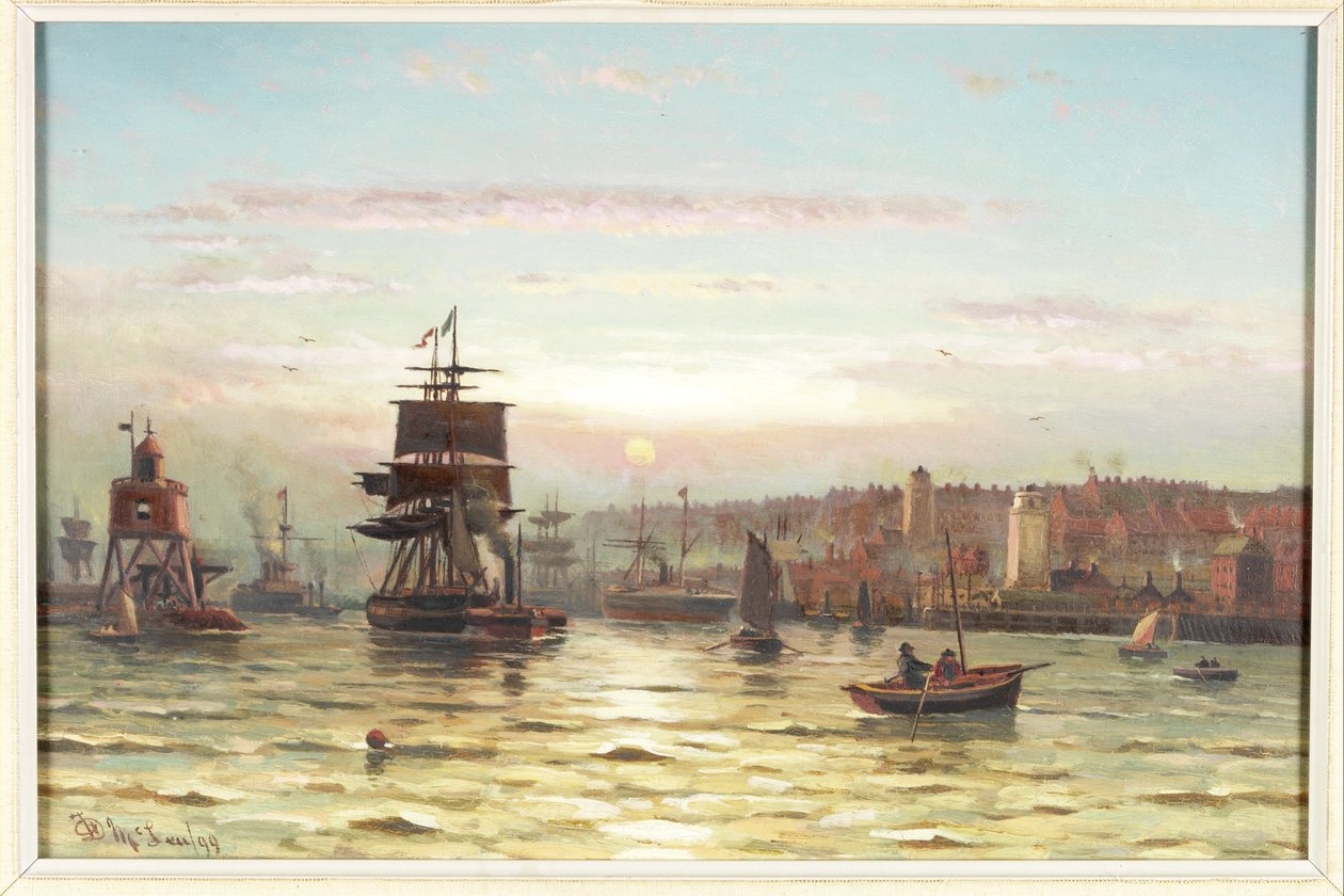 Entrée du Tyne, coucher de soleil - Duncan F. McLea