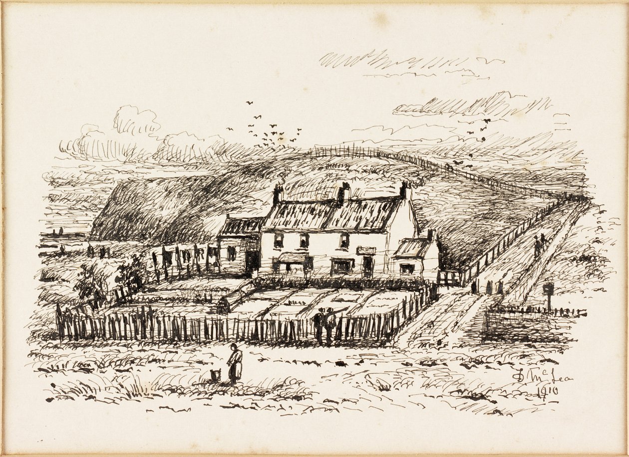 La colline de la maison de lavage et le cottage de Betty Heron - Duncan F. McLea