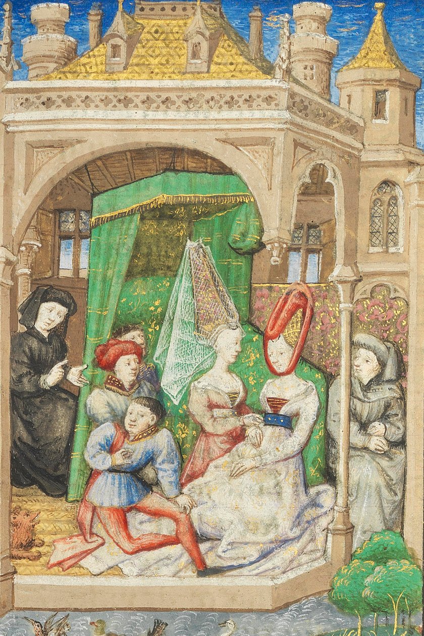 Page de "La Belle Dame Sans Merci" par Alain Chartier, Paris, début du 15ème siècle - Dunois Master