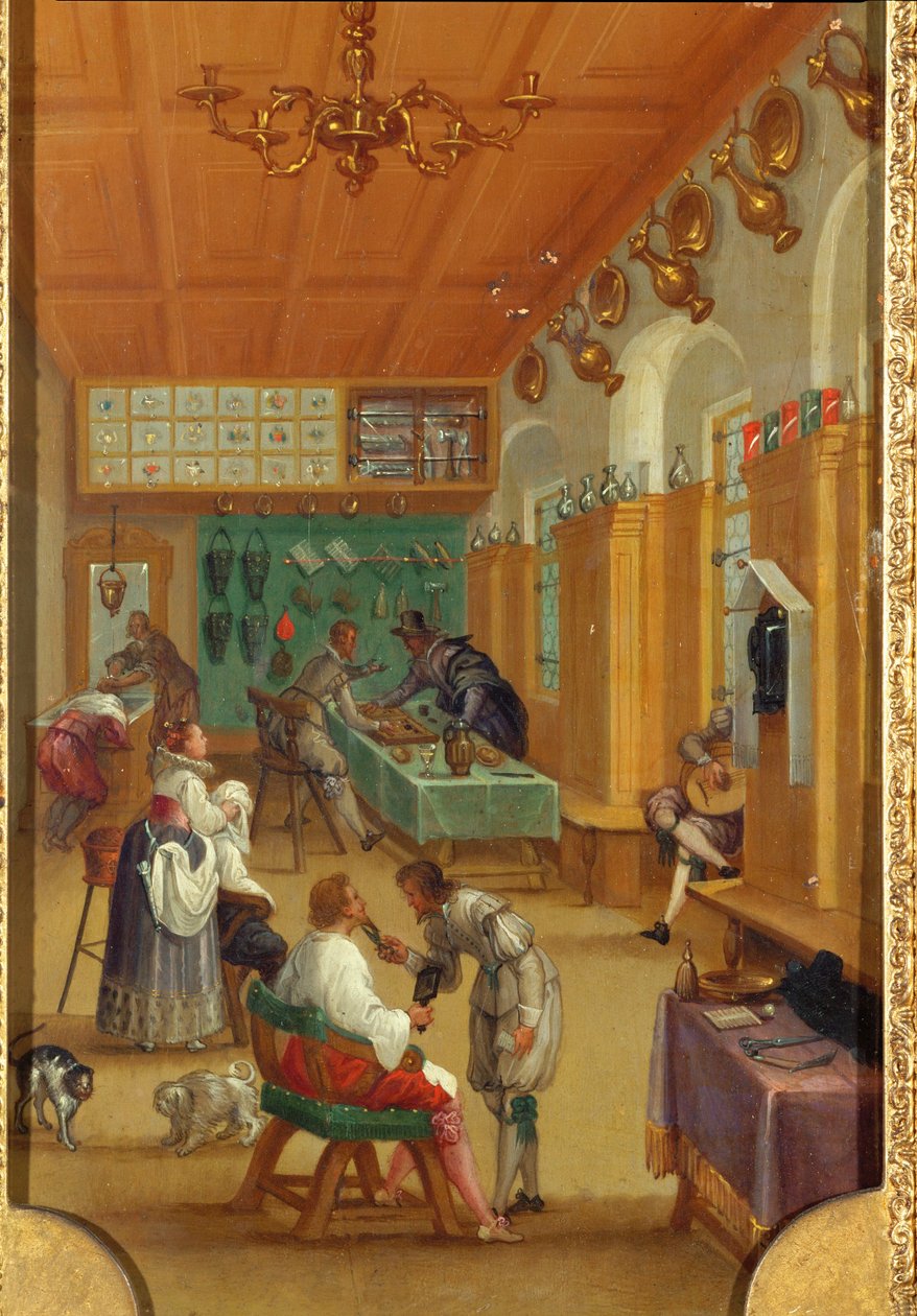 Un salon de coiffure - Dutch School