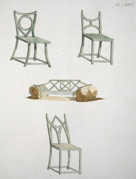 Une collection de sièges, de 