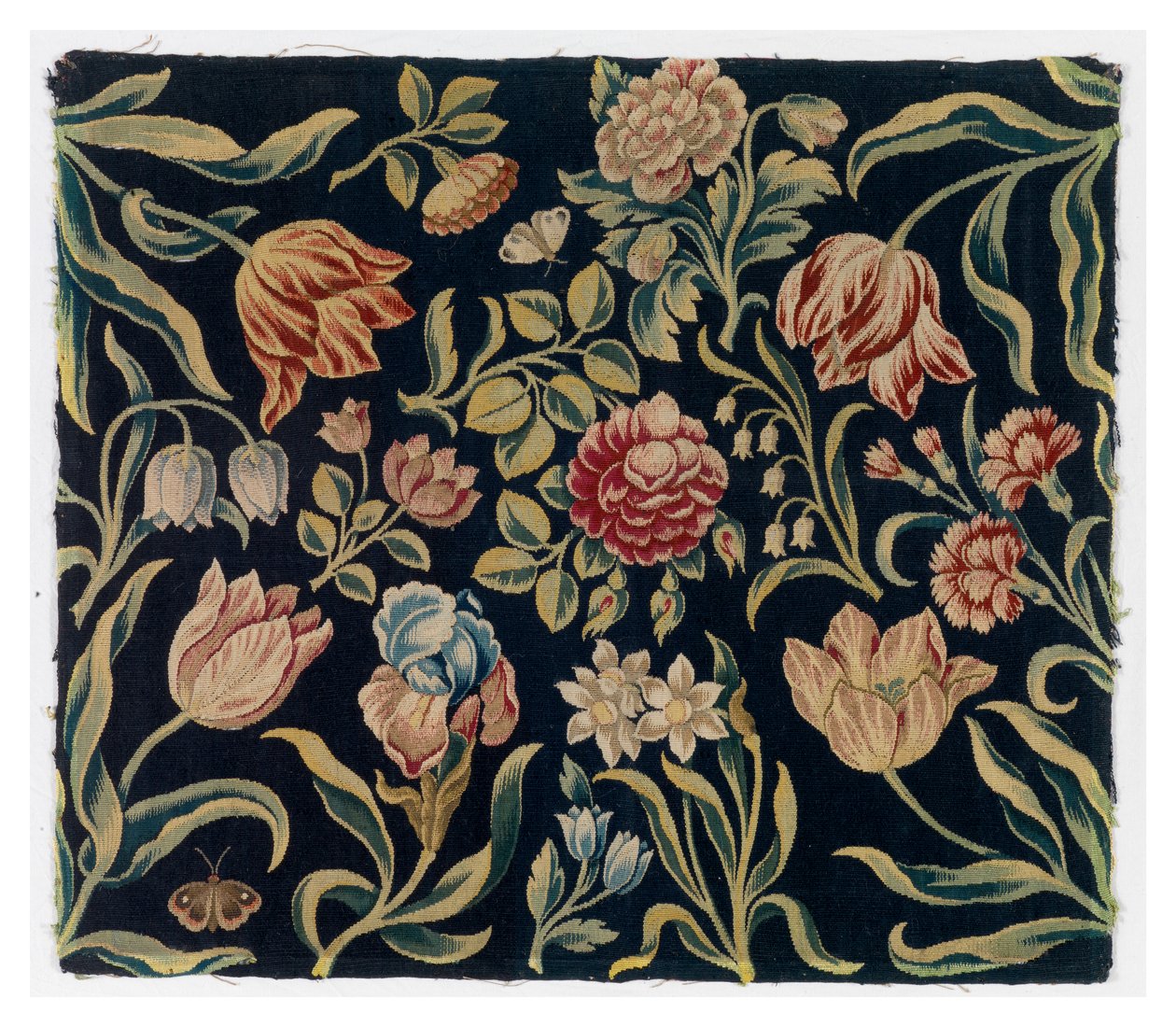 Paravent avec panneaux de tapisserie florale - Dutch School