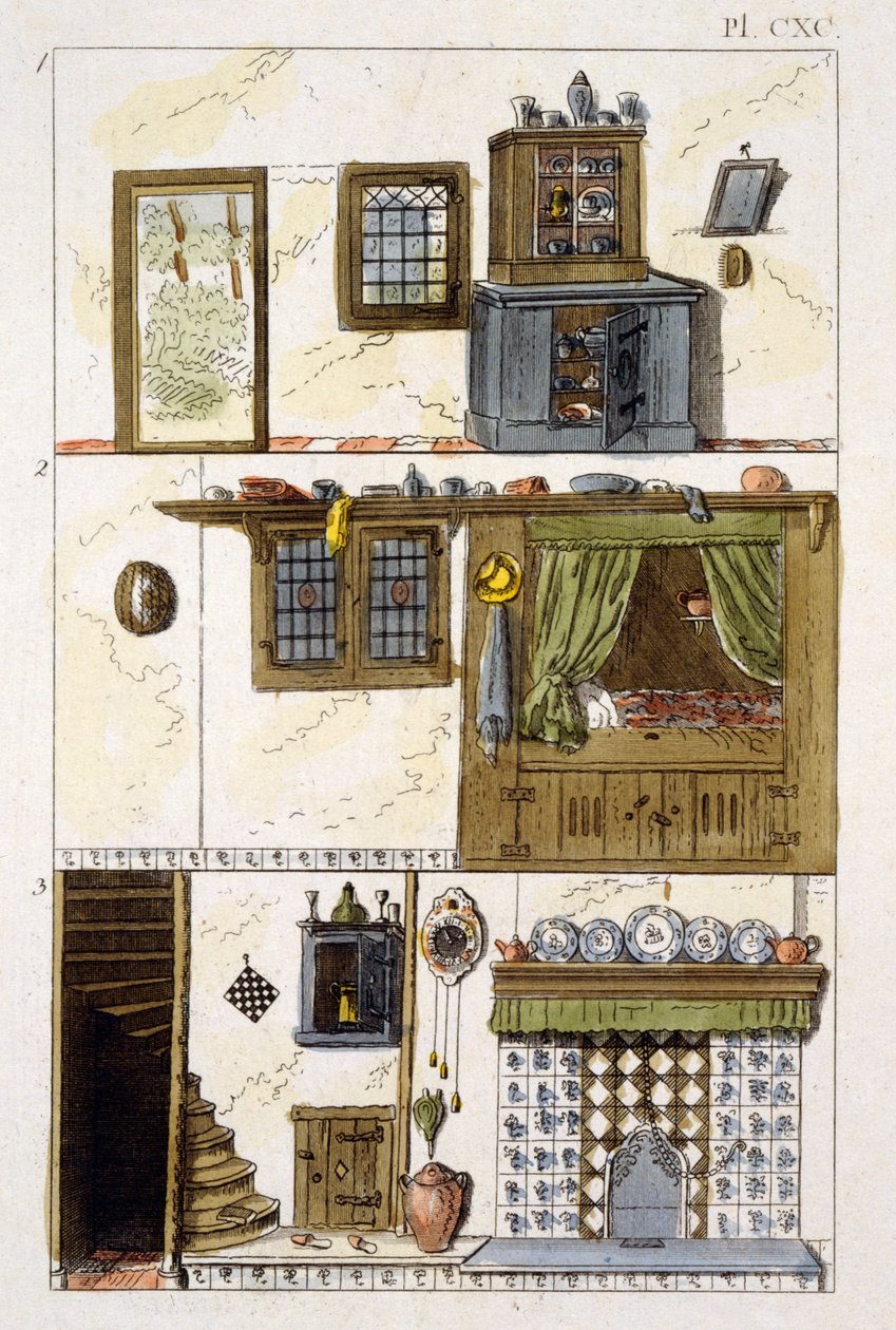 Illustration du Magazine of Garden Gems par G Van Laar, 1802 - Dutch School