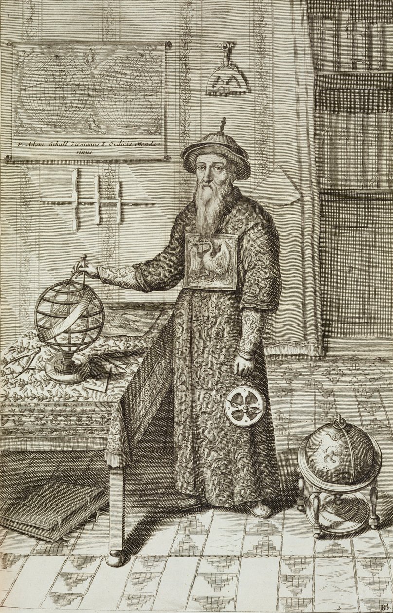 Johann Adam Schall von Bell (1591-1666) de China Illustrated par Athanasius Kircher (1601-80) 1667 - Dutch School