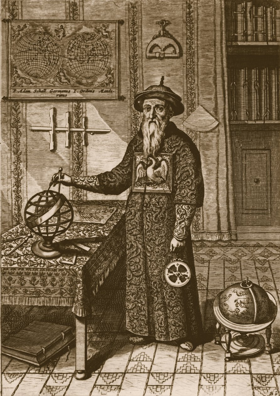 Johann Adam Schall von Bell, de China Illustrata par Athanasius Kircher, 1667 - Dutch School