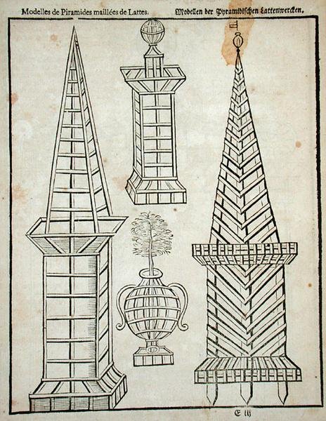 Pyramides en treillis, de 