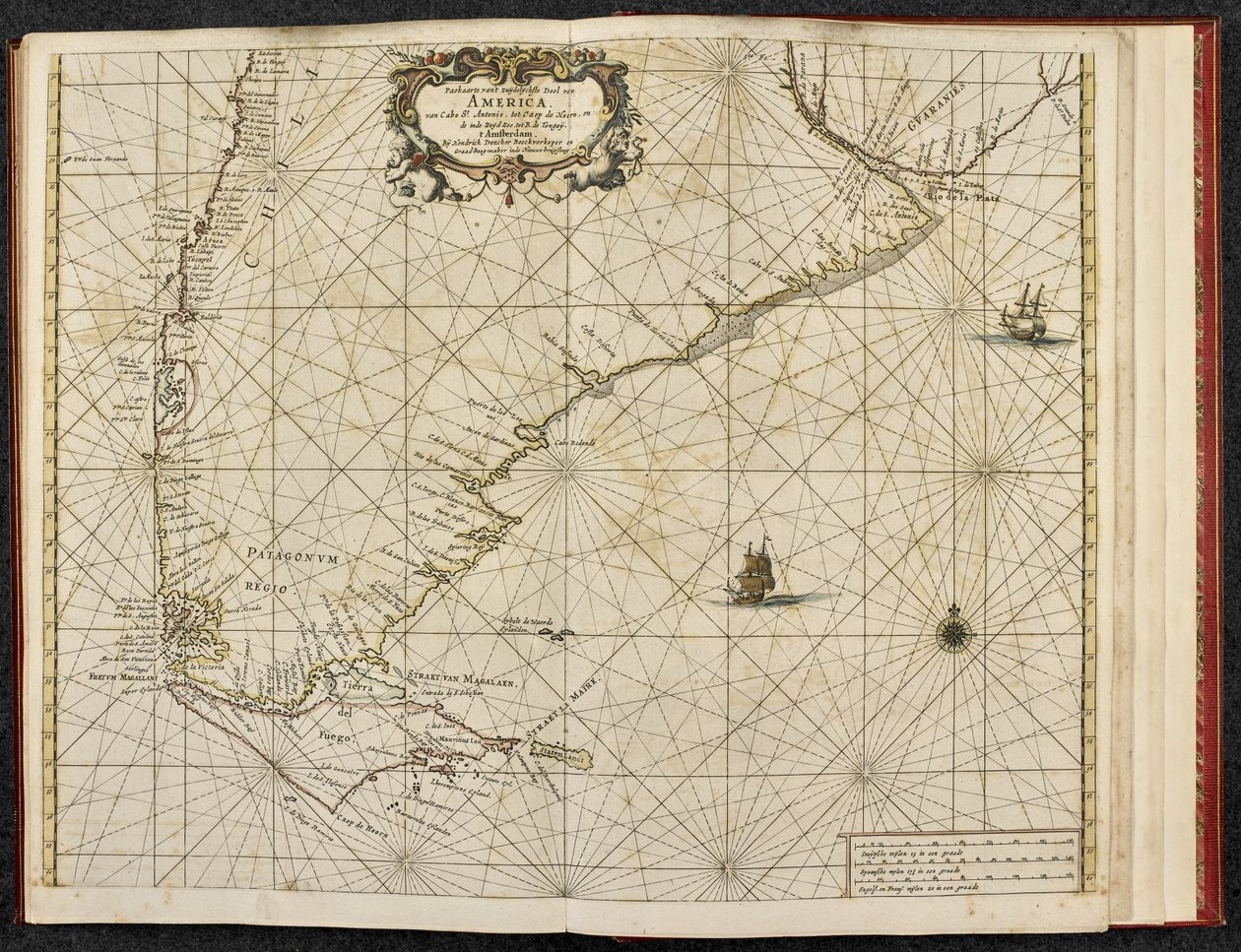 Carte du Cap Horn, Terre de Feu, du 