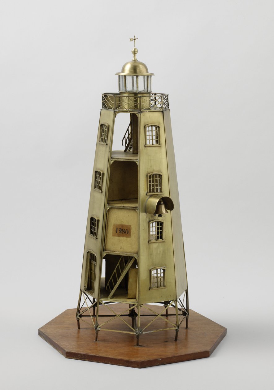 Modèle du phare de Duiveneiland à Java - Dutch School