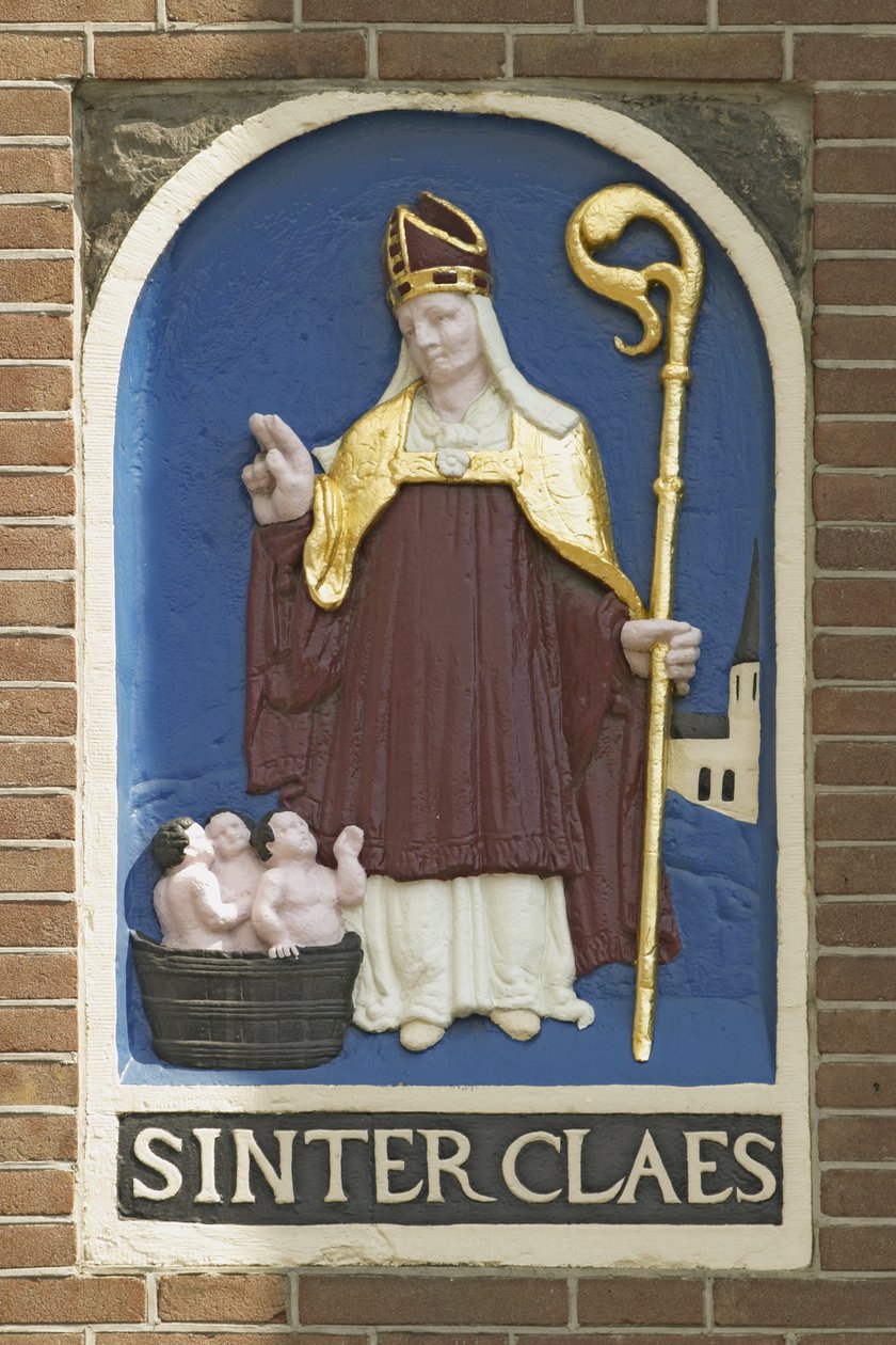 Plaque du Père Noël dans le barrage - Dutch School