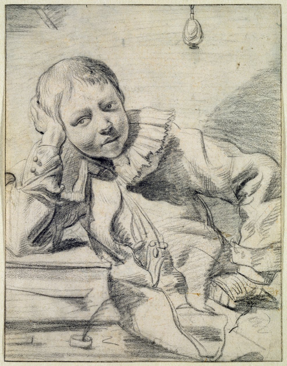 Écolier à son bureau, c.1630-45 - Dutch School