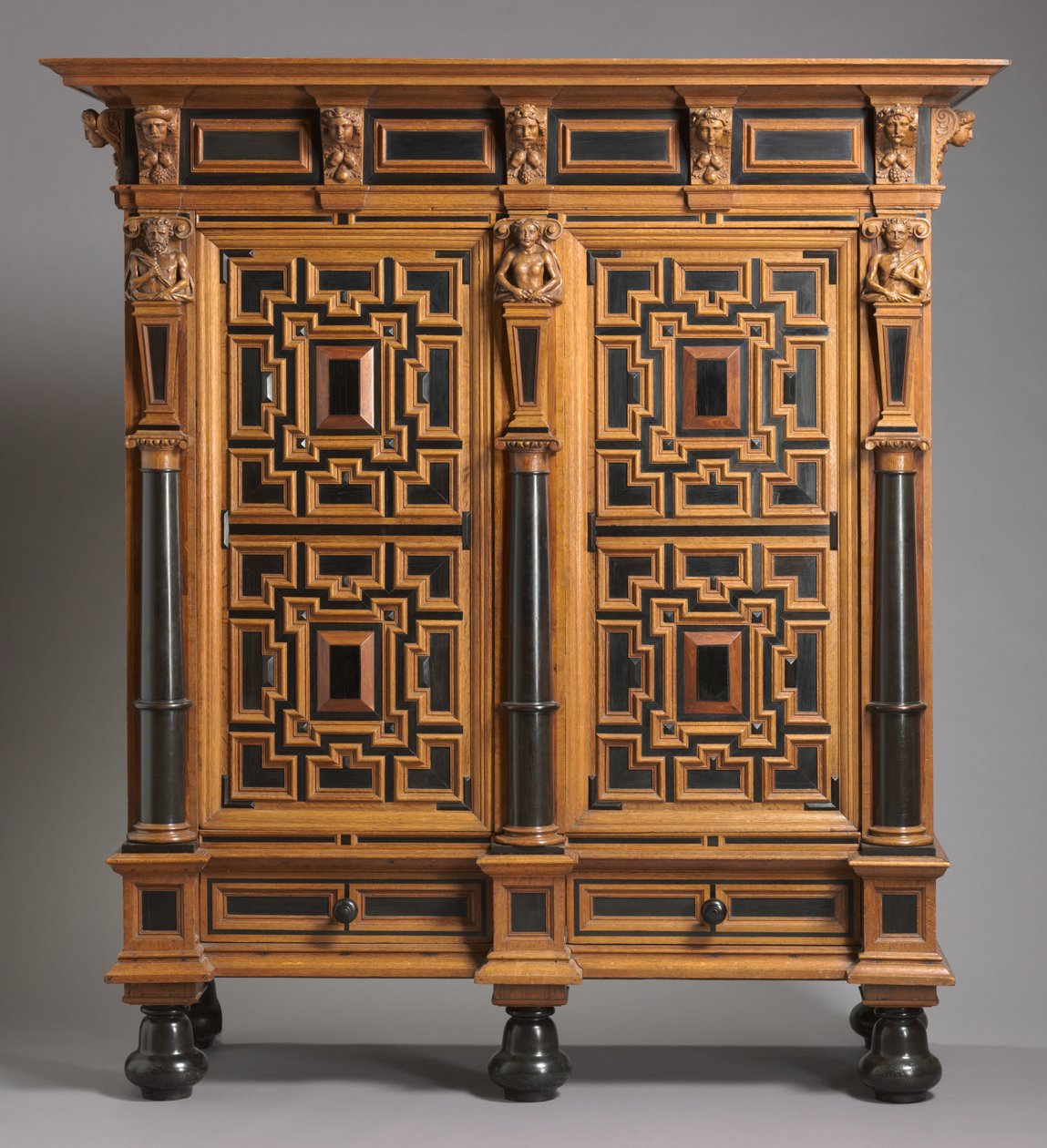 Armoire (Kast), fabriquée en Hollande, c.1625-1650 - Dutch School