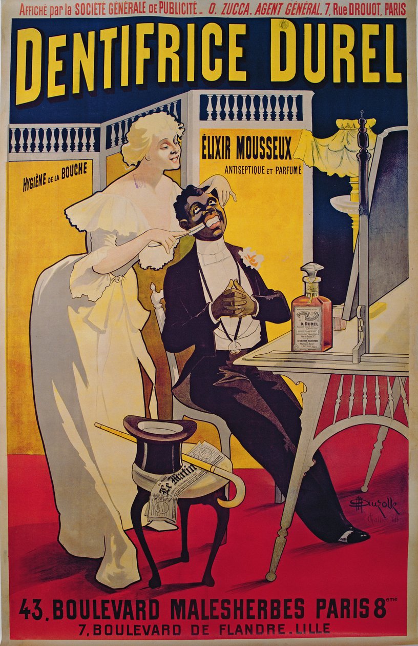 Affiche publicitaire pour le dentifrice Durel - Duzolle