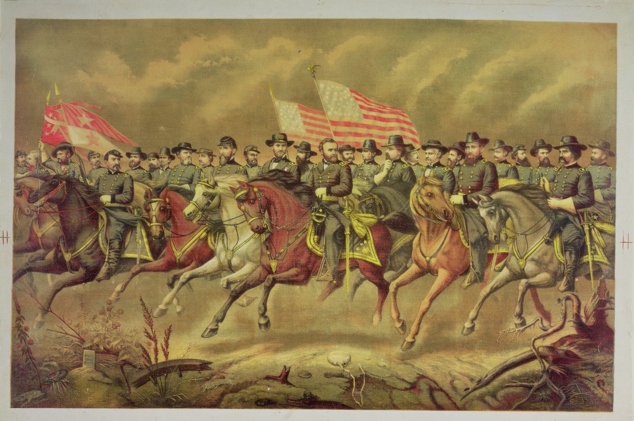 Grant et ses officiers - E. Boell