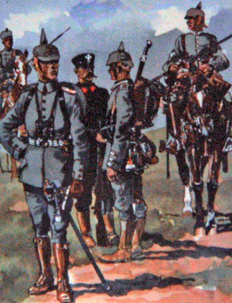 Uniformes de campagne allemands de 1914 - E. (after) Dobrich