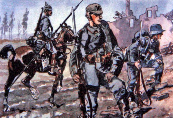 Uniformes allemands, Front occidental - E. (after) Dobrich