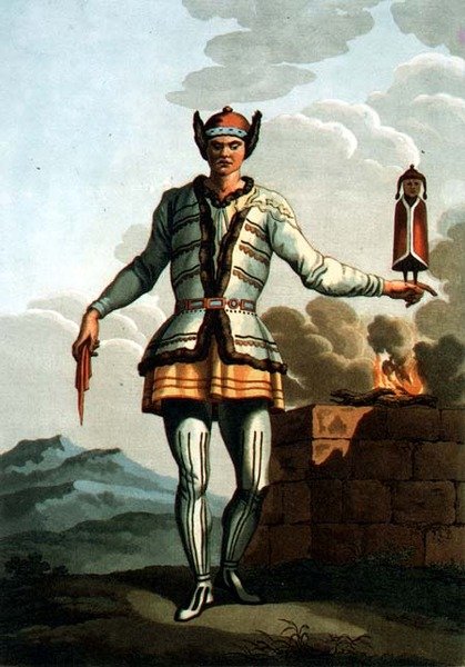 Un prêtre de Yakutskaya, gravé par Gros - E. (after) Karnejeff