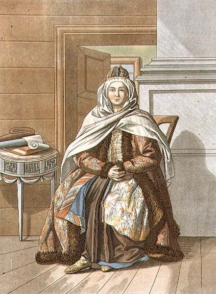Femme tartare de Tomsk, gravé par Jegor Skotnikoff - E. (after) Karnejeff