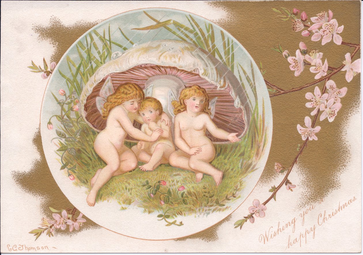 Carte de Noël victorienne d