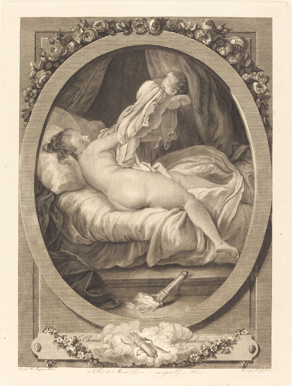 La chemise enlevée - E. Guersant after Jean Honoré Fragonard