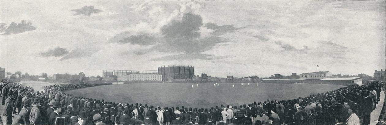 Match de cricket Surrey et Australiens au Kennington Oval - E Hawkins and Co