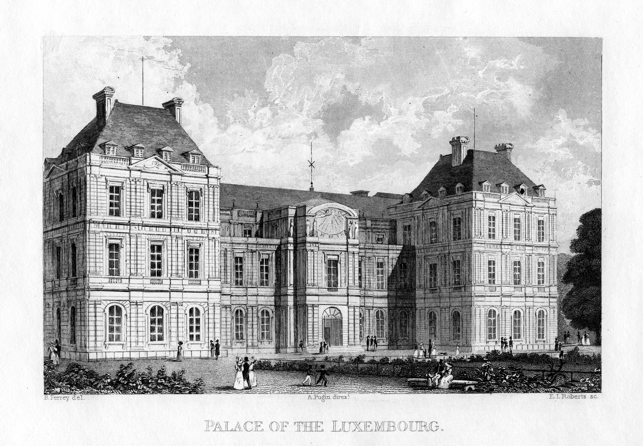 Palais du Luxembourg, Paris, c. 1830 - E. I. Roberts