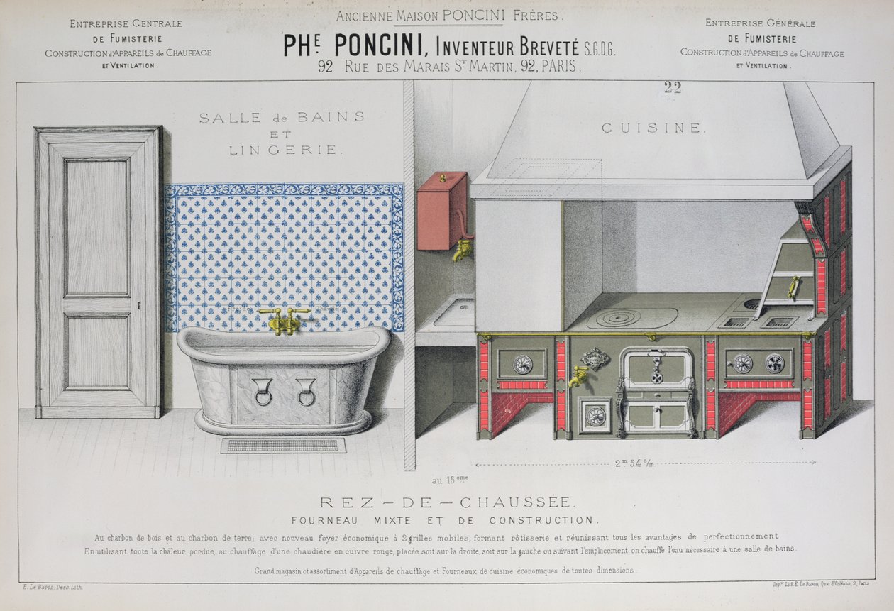 Conceptions de cuisine et de salle de bain, illustration du catalogue 