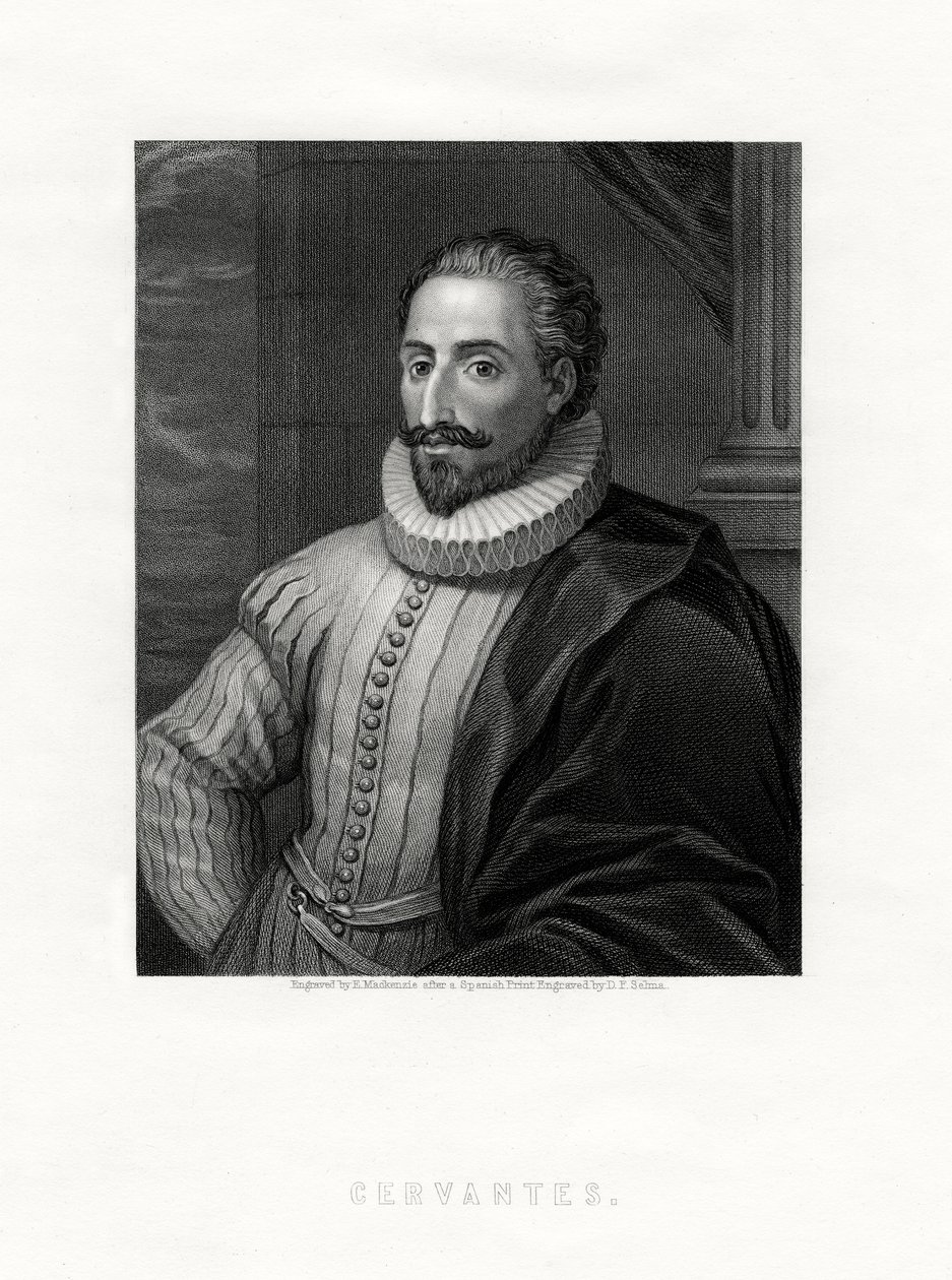 Miguel de Cervantes, romancier, poète et dramaturge espagnol, XIXe siècle - E. Mackenzie