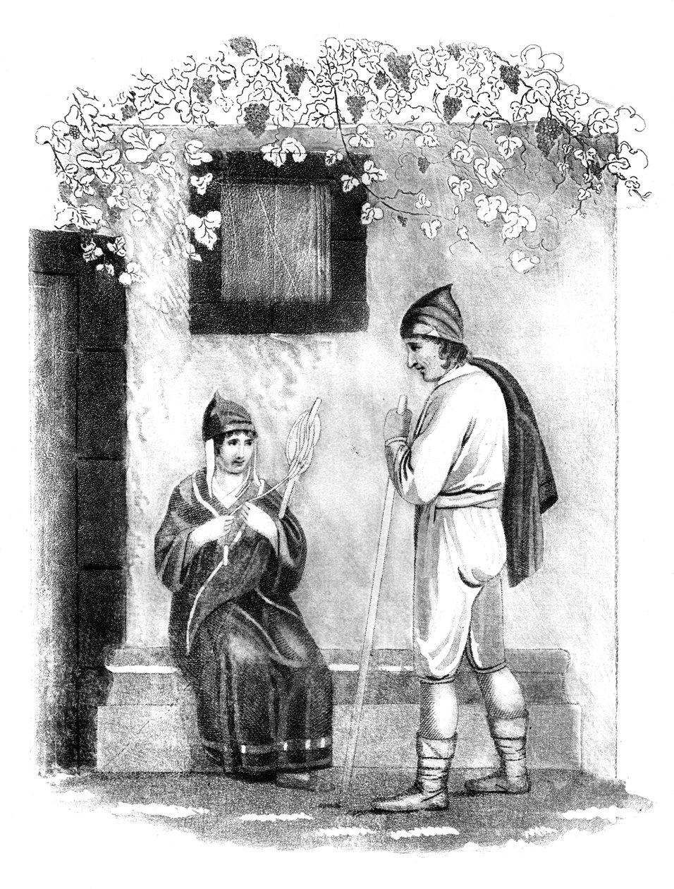 Costume des gens du pays à Madère - E Mitchell