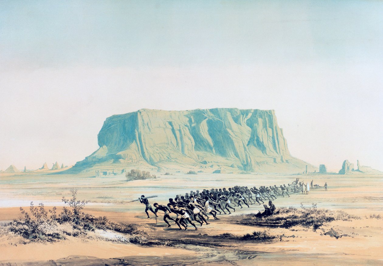 Vue du Mont Barkal, Soudan, 1842-1845 - E Weidenbach