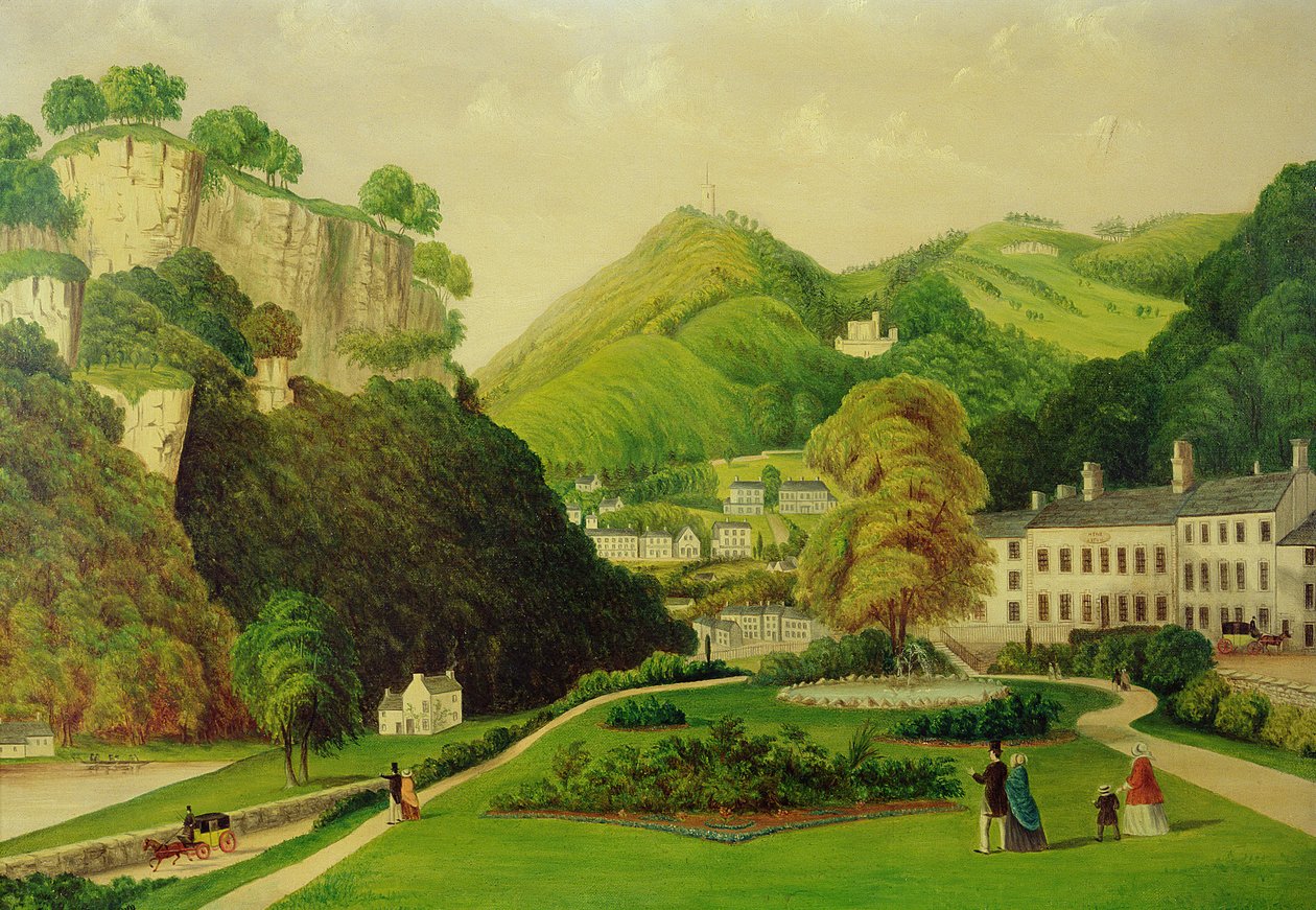 Matlock Bath depuis les jardins de l