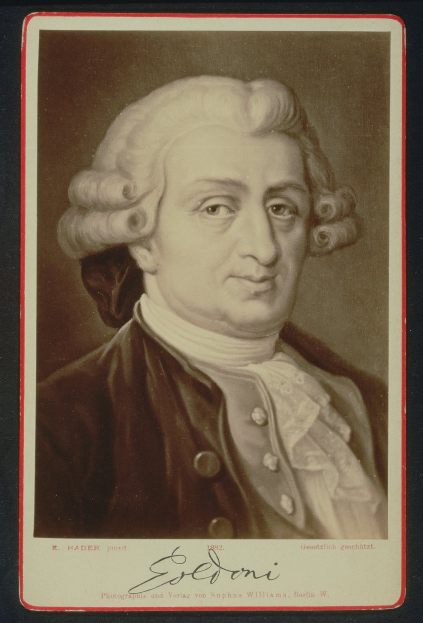 Portrait de Carlo Goldoni (1707-93) - E. after Hadler