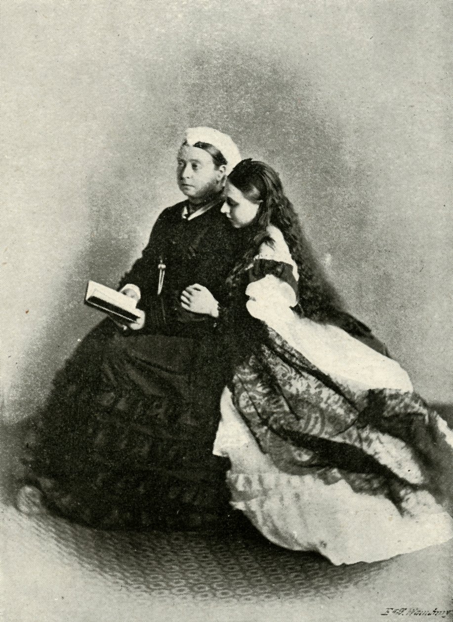 Sa Majesté avec la princesse Béatrice, avril 1871, vers 1897 - E. and S. Woodbury