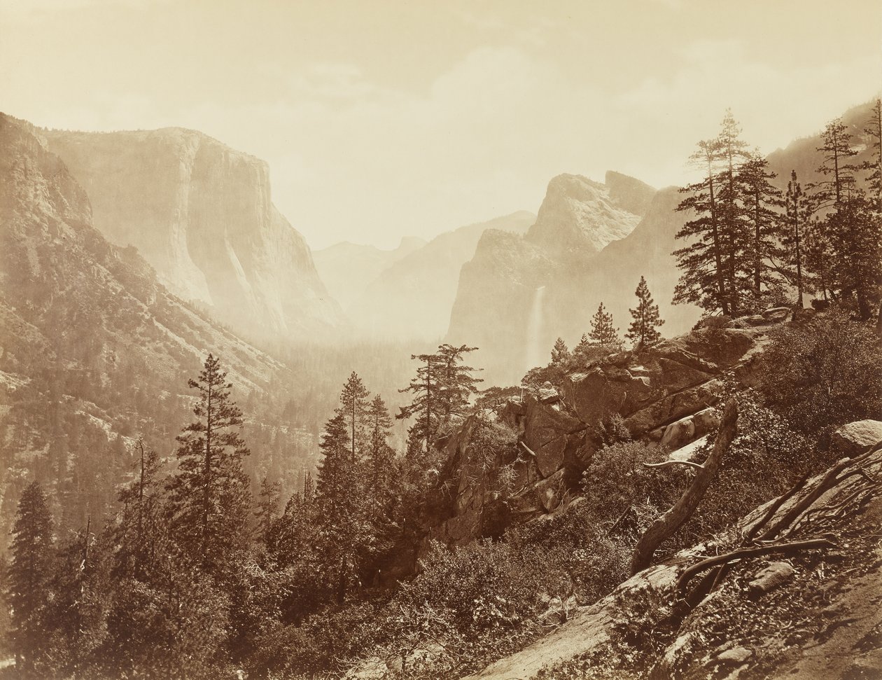 Vallée du Yosemite (tôt le matin depuis Light Rock), 1872 - Eadweard Muybridge