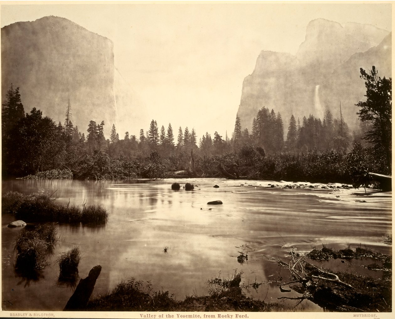 Vallée du Yosemite, de Rocky Ford - Eadweard Muybridge