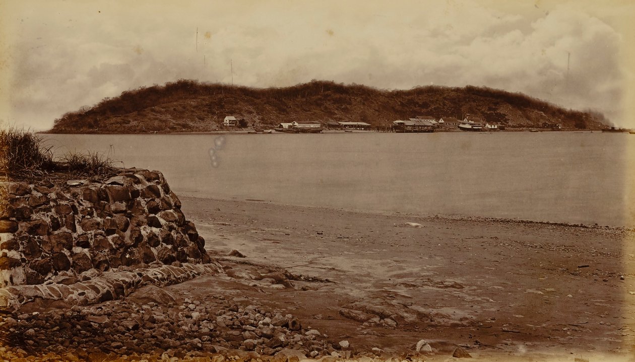 Île de Naos, depuis Perico, baie de Panama - Eadweard Muybridge