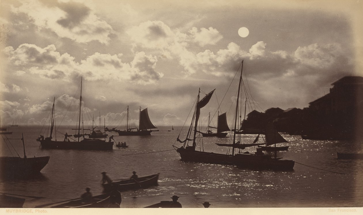 Effet de clair de lune - Baie de Panama, 1877 (photo) - Eadweard Muybridge