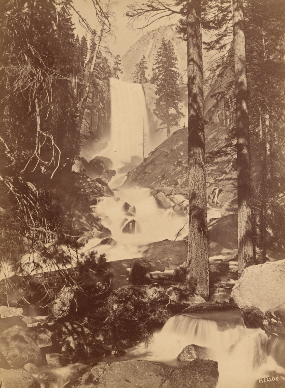 Pi-wy-ack (Cataracte de diamants), chutes Vernal, vallée de Yosemite, Californie, 1867 (photo) - Eadweard Muybridge