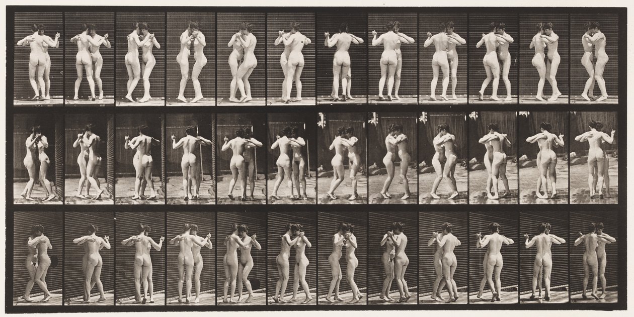 Planche 196. Danser la valse, deux modèles - Eadweard Muybridge