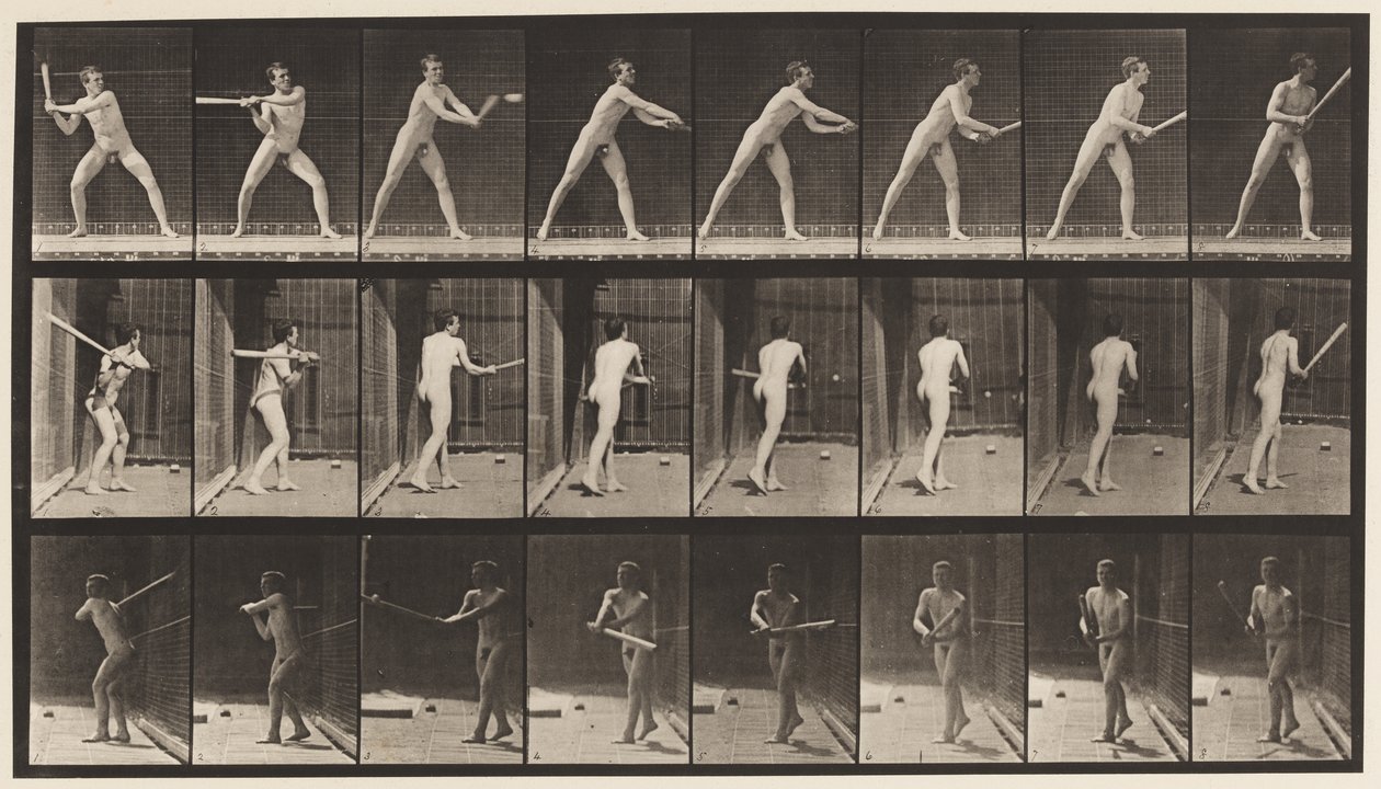 Planche 277. Base-ball; Batting - Eadweard Muybridge